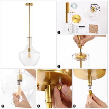 Watts Glass/Metal LED Pendant